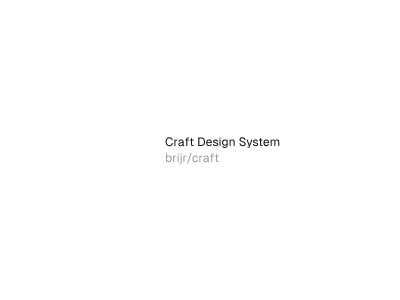 Craft Design System